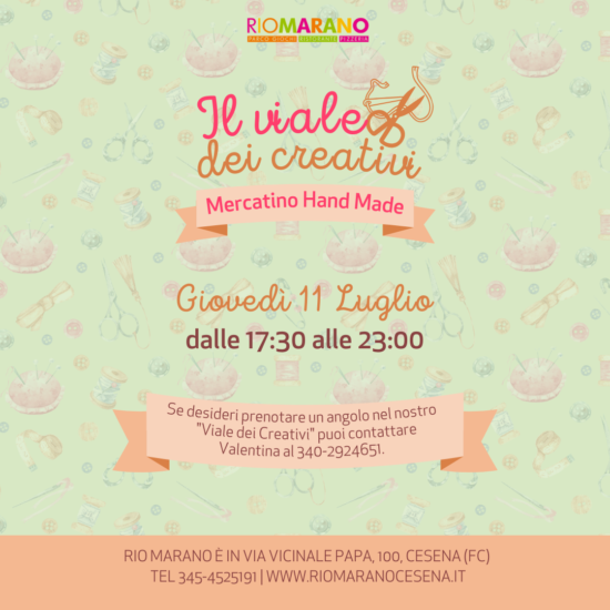 viale dei creativi - mercoledì 11 luglio